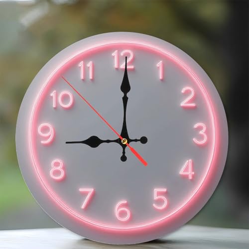 Best Pink Neon Wall Clocks