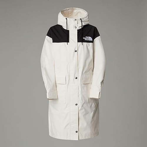 The North Face Women's Reign On Parka, White Dune/Tnf Black, M