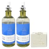 Bath & Body Works Aromatherapy Fresh Start Sage & Cedarwood - 2 Pack of Essential Oil Pillow Mist with a Natural Oats Soap.