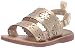 OshKosh B'Gosh Aditi Girl's Floral Cut-Out Sandal, Gold, 4 M US Toddler