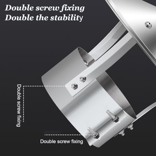 Tapa de chimenea de acero inoxidable con cubierta redonda ajustable de 240mm 7