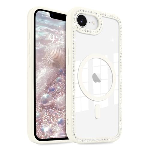 LCHULLE �p�� iPhone 17e/iPhone 16e �P�[�X MagSafe �Ή� ���� �L���L�� ���C���X�g�[�� ���킢���N���A �}�O�l�b�g�J�o�[ �}�O�Z�[�t �Ή� ���� �؍� ���΂ݖh�~ �y�� ���^ �ϏՌ� �J�����ی� �p�� �A�C�t�H�� 1