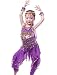 Astage Girls Belly Dance Sets All accessories Purple L(Fits 8-10 Years)