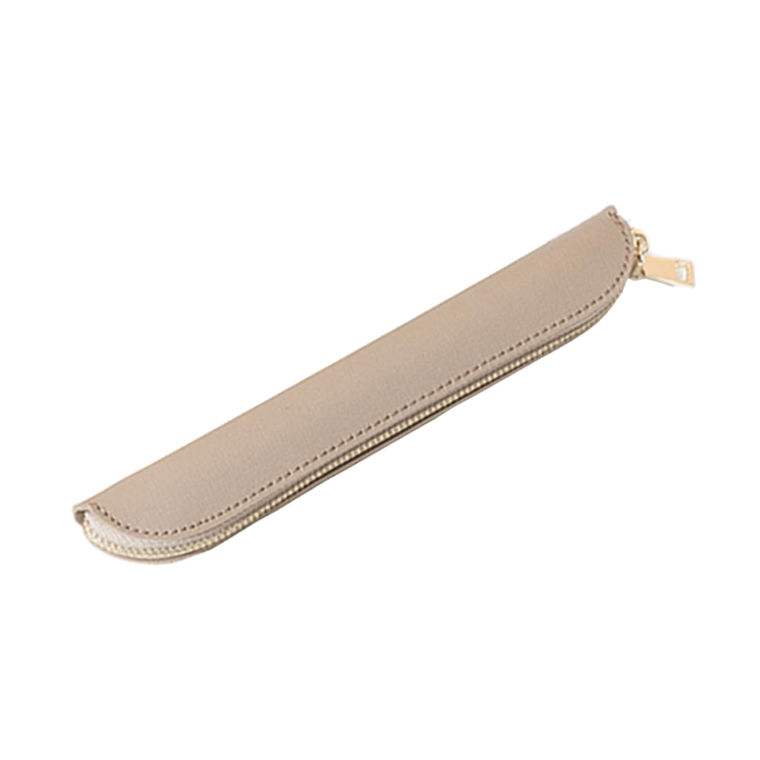 YONBEN Slim Pencil Case Small Pen Pouch with Zip (Khaki, FL) — image 1