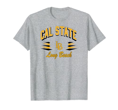 Long Beach State 49ers Retro Diamond Gray T-Shirt