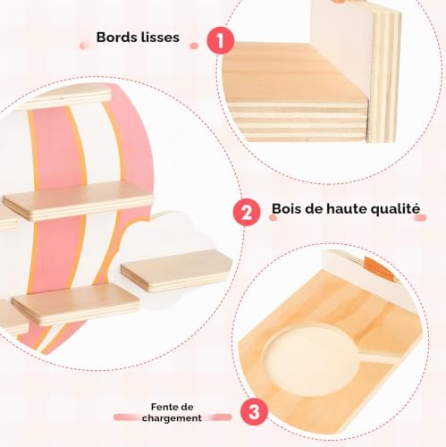 Étagère magnétique pour Tonie, étagère murale pour rangement de figurines Toniebox/Tonie - Étagère Toniesbox montage mural pour tous vos accessoires Tonies - Accessoires pour Toniebox 1 et 2 - Kit de – vue 4