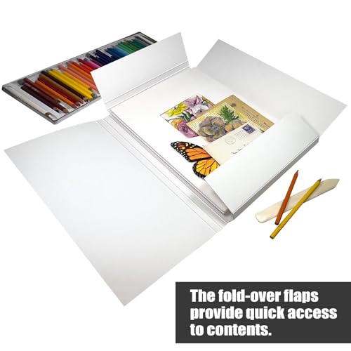Image of Lineco Archival Storage Art Folio, for Preserving 11x14 Inch Artwork Photographs Prints Letters or Documents, Acid-Free Folder with 1.25 in Deep, Pack of 1