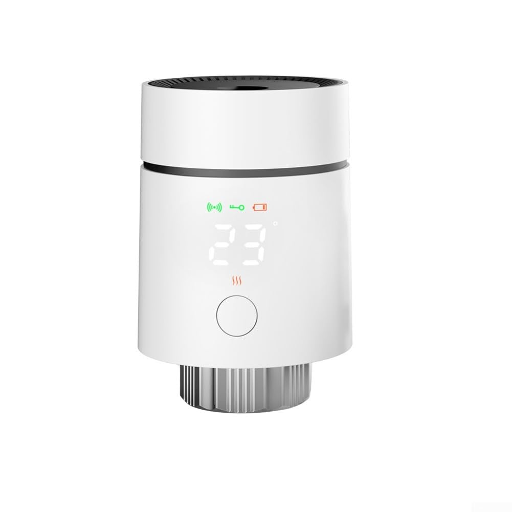 Smart for Zigbee Valvola termostatica del radiatore TRV, per Tuya Valvola di controllo della temperatura per riscaldamento centralizzato, Regolatore di riscaldamento a pavimento regolabile, Valvola