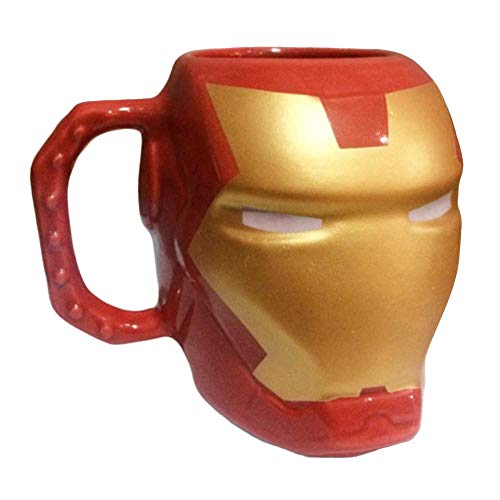 Caneca Cerâmica 3D Homem de Ferro 400 ml