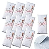 ブルーム 今治タオル 認定 熨斗タオル 10セット フルール フェイスタオル 名刺ポケット付き 粗品 無地 個包装 （フジ）