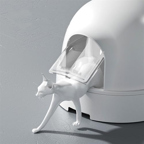 Caja de arena para gato con puerta frontal y pala miniatura 5