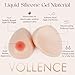 Vollence B Cup 600g Silicone Breast Forms For Mastectomy Transgender - Ivory White