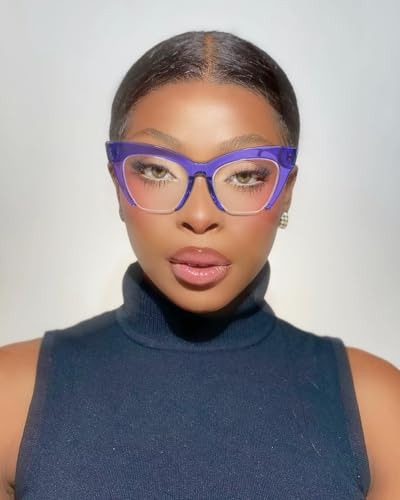 Image of VOOGLAM Blue Light Glasses for Women Anti Eyestrain Dry Eyes UV Computer Phone TV Eyewear Fashion Jacobien