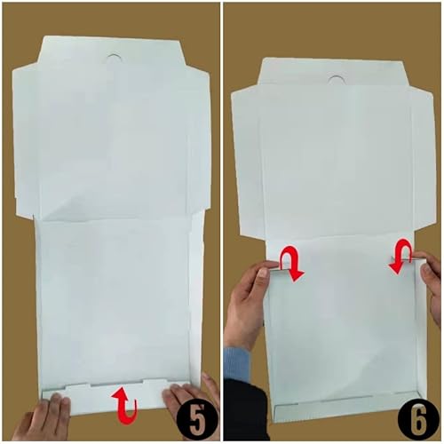 14" Premium White Corrugated Pizza Boxes Take Out Containers, Diy Decoration For Gift Box By Sai (10 Pack) (14" Length X 14" Width X 1.8" Depth) #TOP7