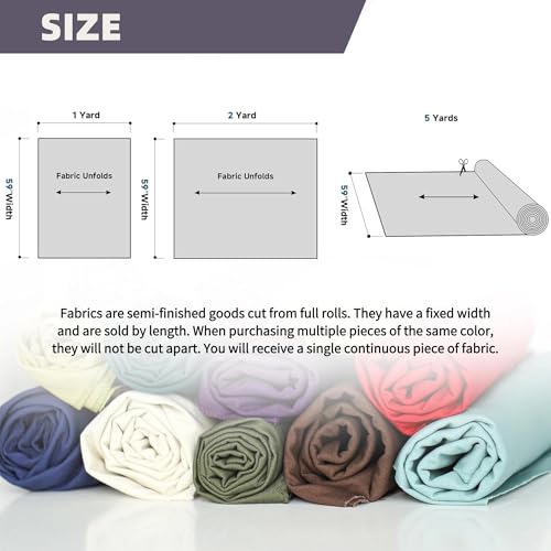 Toile de coton supérieure de 150 cm pour broderie d'art et confection - 4