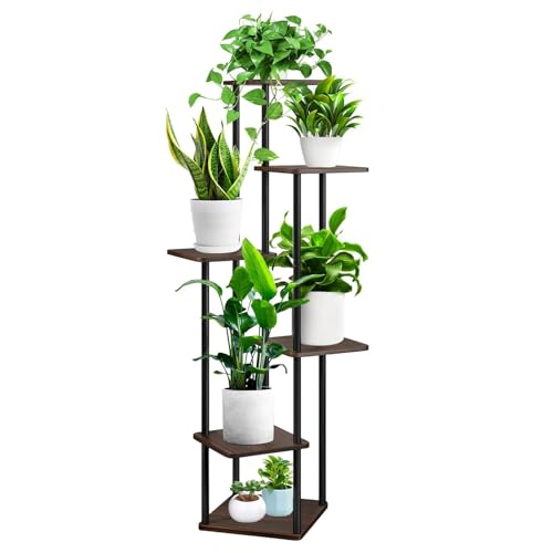 Suporte para Plantas, Prateleira de Flores de Metal Interno de 6 ...