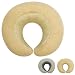 Alaoo Baby Reisekissen, Babybett Kopf- und Nackenstützkissen Reiseautositz, Baby Travel Pillow, U-förmiges Nackenkissen für Kinderwagen, Autositz, Stroller (Khaki)