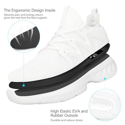 Image of Pujcs Women Shoes Lightweight Tennis Shoes Non Slip Gym Workout Shoes Breathable Mesh Walking Womens Sneakers