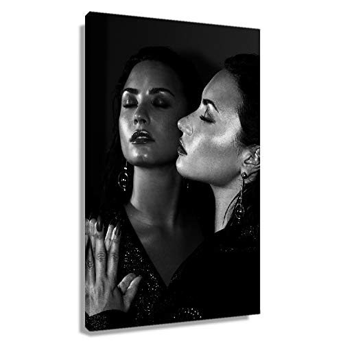 Demi Lovato Pop Poster Bedroom Vertical Pictures Wall Decorative Prints Artwork Decoration Modern Painting Canvas Pics Bathroom Photos Wall Hanging Kitchen Printed Canvas Giclee Poster (20*30inch,Unframed)