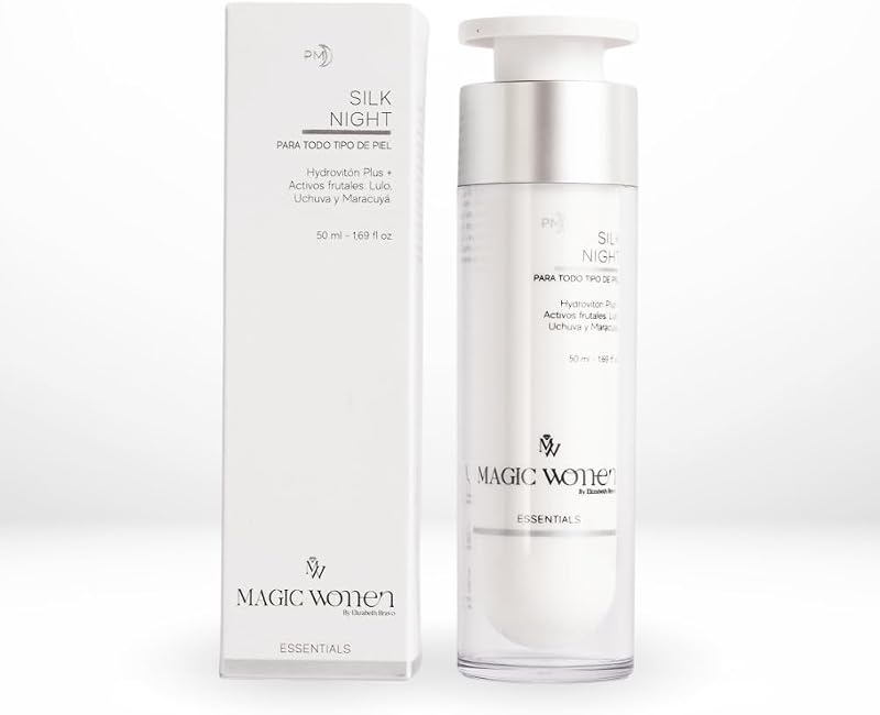 Magic Women by Elizabeth Bravo Creme Noturno Facial para Pele Normal a Seca com Hidroviton Plus, Bioemulsión LUM e Vitaloe, 50 mL