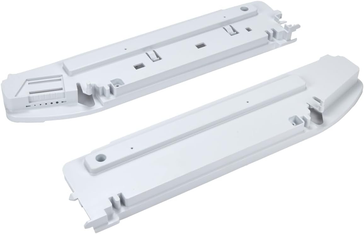 Whirlpool W11197396 Genuine OEM Refrigerator Drawer Support Rails Replacement Part - Replaces W10166677, W10165883, WPW10166677, and more