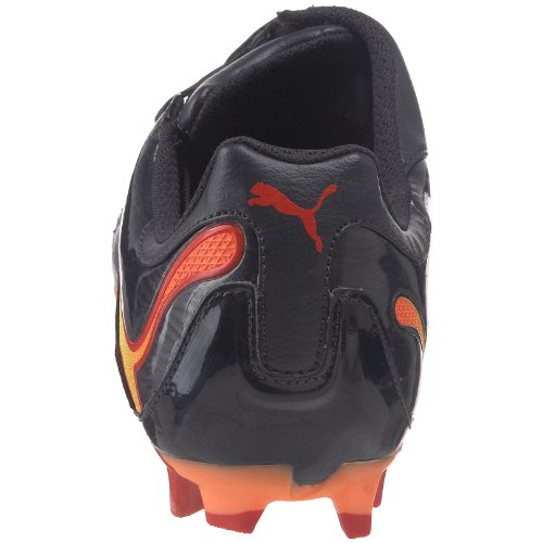 PUMA PUMA Men's Pwr-C 3.10 Tricks FG Soccer Shoe,Dark Navy/Fluorescent Peach/Puma Red,9 D(M) US