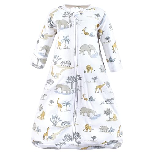 Image of Hudson Baby Unisex Baby Cotton Long-Sleeve Wearable Sleeping Bag, Sack, Blanket