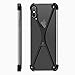 OATSBASF Bumper Case for iPhone Xs Max, X-Frame Slim Metal Bumpers, Shock Absorption Edge Case Support Wireless Charging with Screen Protector