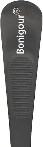 Miniatura 4 de Bonigour Cuenco ranurado culinario de 9 pulgadas, cuchara chapada de acero inoxidable 18-8 (negro, cuenco ranurado - 9 pulgadas)