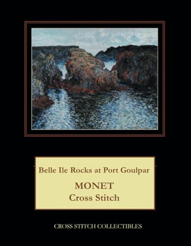 Belle Ile Rocks at Port Goulpar: Monet Cross Stitch Pattern
