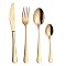 Set posate da tavola con forchetta, coltelli e cucchiai