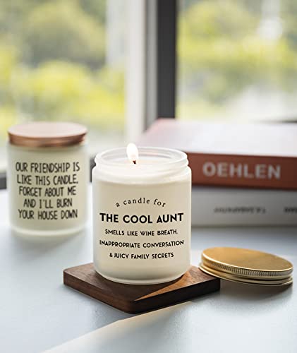 Cool Aunt Lavender Candle Gifts: Funny New Aunt Birthday Gifts From Niece Nephew Best Aunt Ever Christamas Day Gifts 7Oz #TOP6
