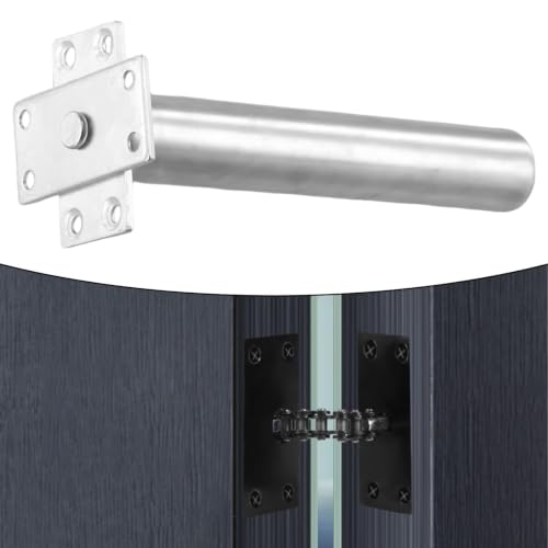 Ferme-porte dissimulé - Charnière à ressort tubulaire avec mécanisme de fermeture douce - Amortisseur de porte intérieure résistant au feu - Dispositif de fermeture automatique pour portes gauche ou – vue 7