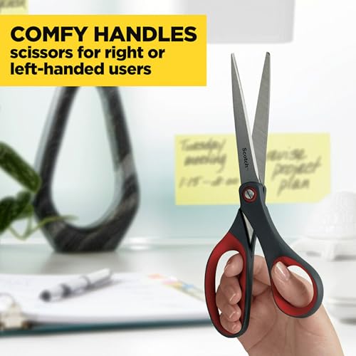 Image of Scotch Precision Ultra Edge Scissors, 8 inch scissors 3-8 inch scissors /pack