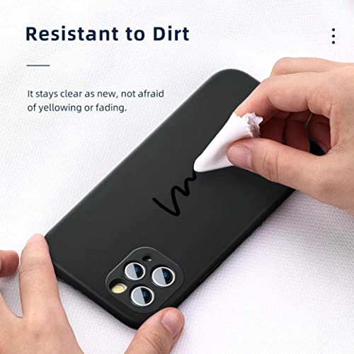 Image of Mobile Back Cover Case for iPhone 11 Pro Max, A2218, A2161, A2220 (Silicone Case|CameraProtection|Black SC1510)