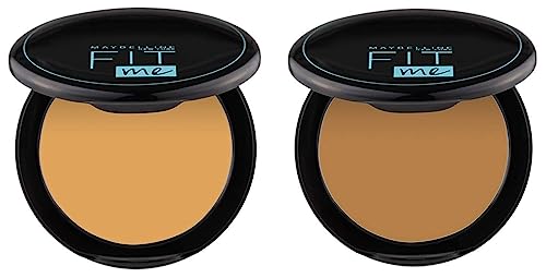 Image of Maybelline New York Matte Compact Powder For All Skin Types, 230 Natural Buff, 8G & New York Compact Powder For All Skin Types 330 Tofee, 8G, Cream