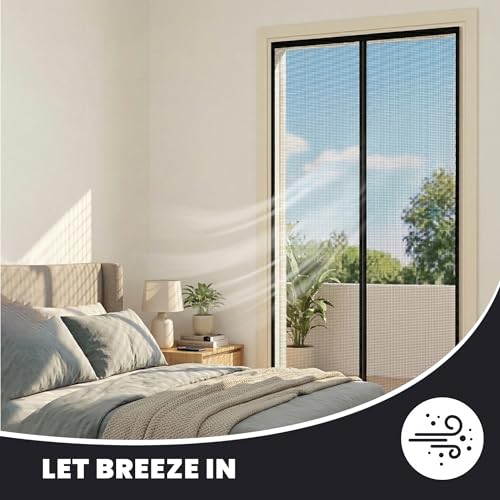 Magnetic Screen Door, Heavy Duty Fiberglass Moustiquaire Magnétique, Screen Mesh with Automatic Block Closure, Walk Through Easily for Kids Pets,Fits Door Size up to 36-38" W x 80" image 8