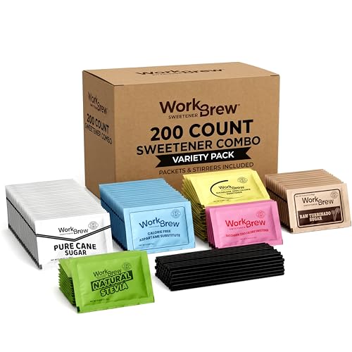 WorkBrew Sweetener Packets Variety...