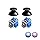 AKNES TMR Electromagnetic Joystick Replacement for DualSense PS5 Controller, Anti-Drift Stick Repair Accessories for PlayStation 5 Controller, Thumbstick Caps Included - 1 Pair