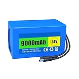 Mushuo DC 24V 9000mAh High Capacity Rechargeable Battery Pack with DC 5.5 * 2.1mm Plug for Monitoring Equipment