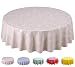 Produktbild Home Direct Wachstuch Tischdecke Abwaschbar Rund 140cm Blätter Beige