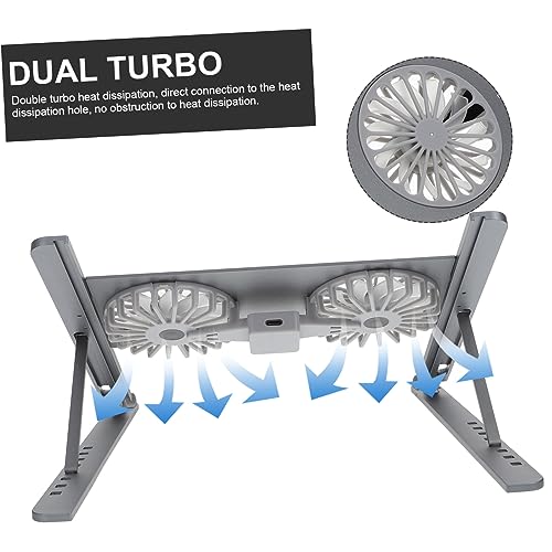 Base ventilada para portátil con ventilador y aleación de aluminio miniatura 4
