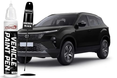 Image of xdotoar Car Touch Up Paint Pen for Tata Harrier Oberon Black | Factory Color Matched 2K Paint Technology | Car Scratch Remover & Paint Chip Repair | Quick Dry Formula | Rust Protection | 18ml