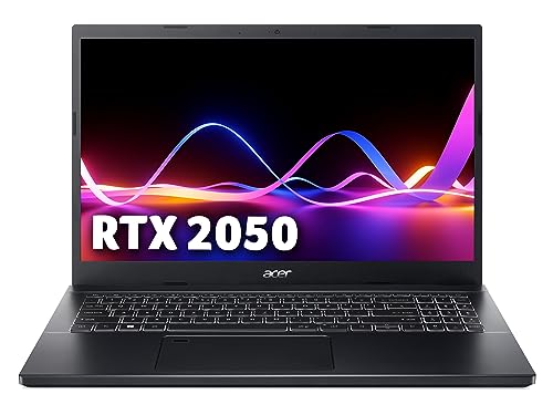 Acer Aspire 7 A715-76G 15.6-inch Gaming Laptop - (Intel Core i5-12450H, 8 GB RAM, 512 GB SSD, NVIDIA GeForce RTX 2050 4G, 1920 x 1080 144Hz Display, Windows 11, Black) (Renewed)