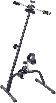 Folding Pedal Exercise, Arm Leg Exercise Bike Foot Hand Cycle Portable Fixed Pedler Machine Bicycle Exercise