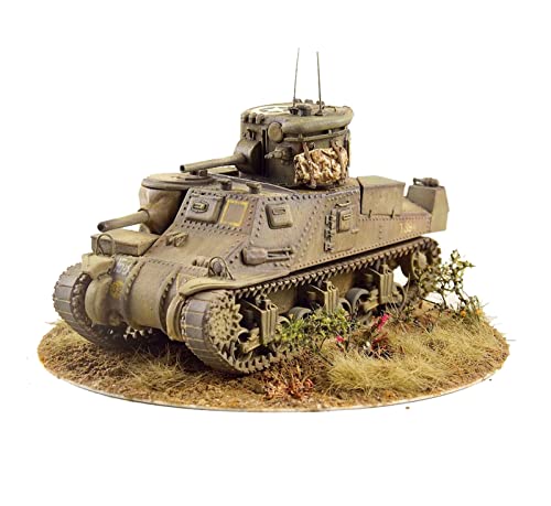 FMOCHANGMDP Tank 3D Puzzles Plastic Model Kits, 1/35 Scale US M3 Grant CDL Medium Tank Model, Adult Toys and Gift,6.4 x 3.1Inchs