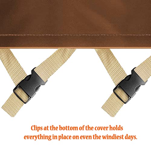 3Ft Outdoor Firewood Log Rack Cover Heavy Duty Waterproof Protection Cover For Outdoor Fire Pit Fireplace Logs Holder(Log Rack Not Included) #TOP5