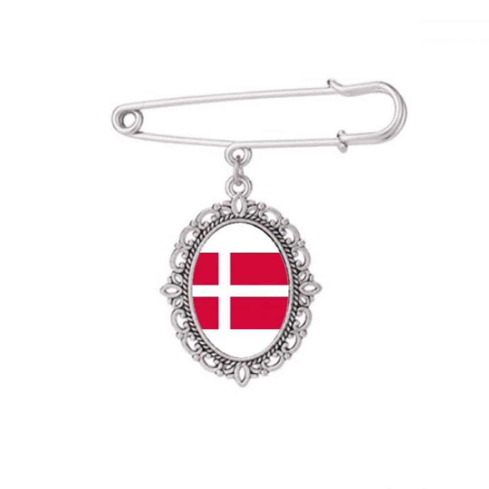 Broche drapeau Danemark EU pour ajuster robe et chemise amples