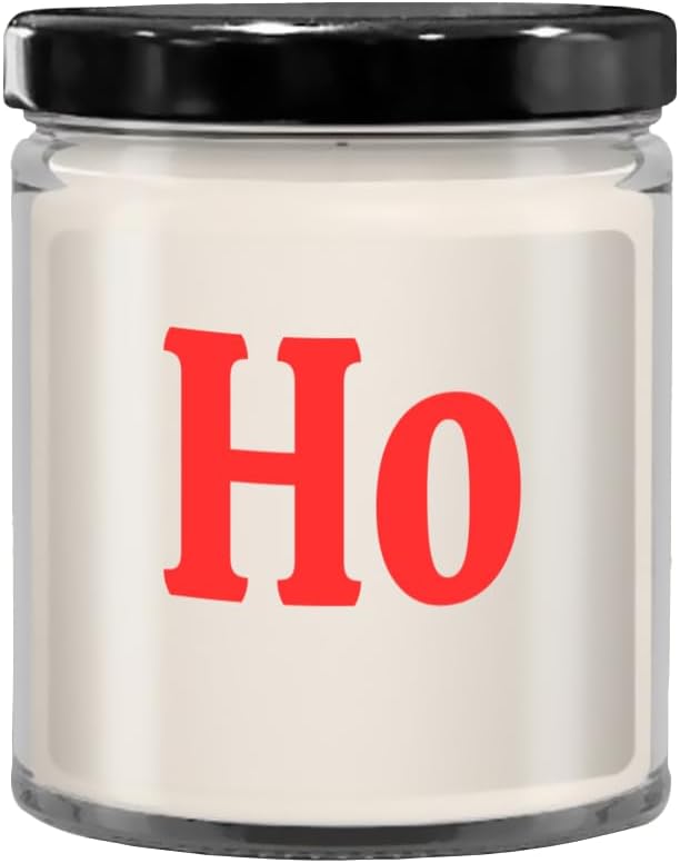 Ho Candle, Candles with Sayings, Candles with Text, Funny Candle, Birthday Gift, Christmas, Halloween, Holiday