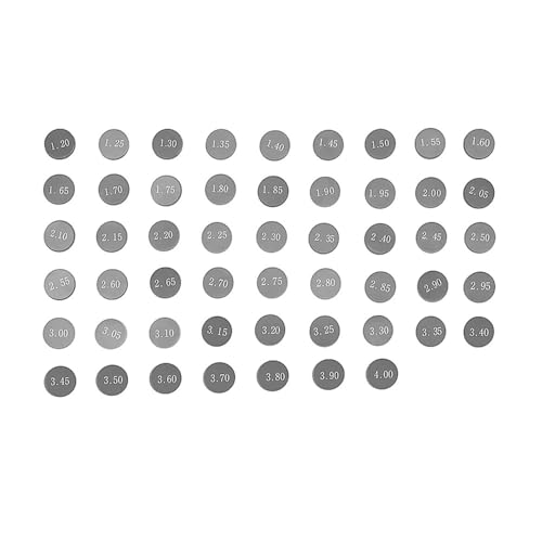 Pastilles 9.48 mm pour supprimer le jeu des soupapes sur CRF450R et TRX450ER, 52 cales moto